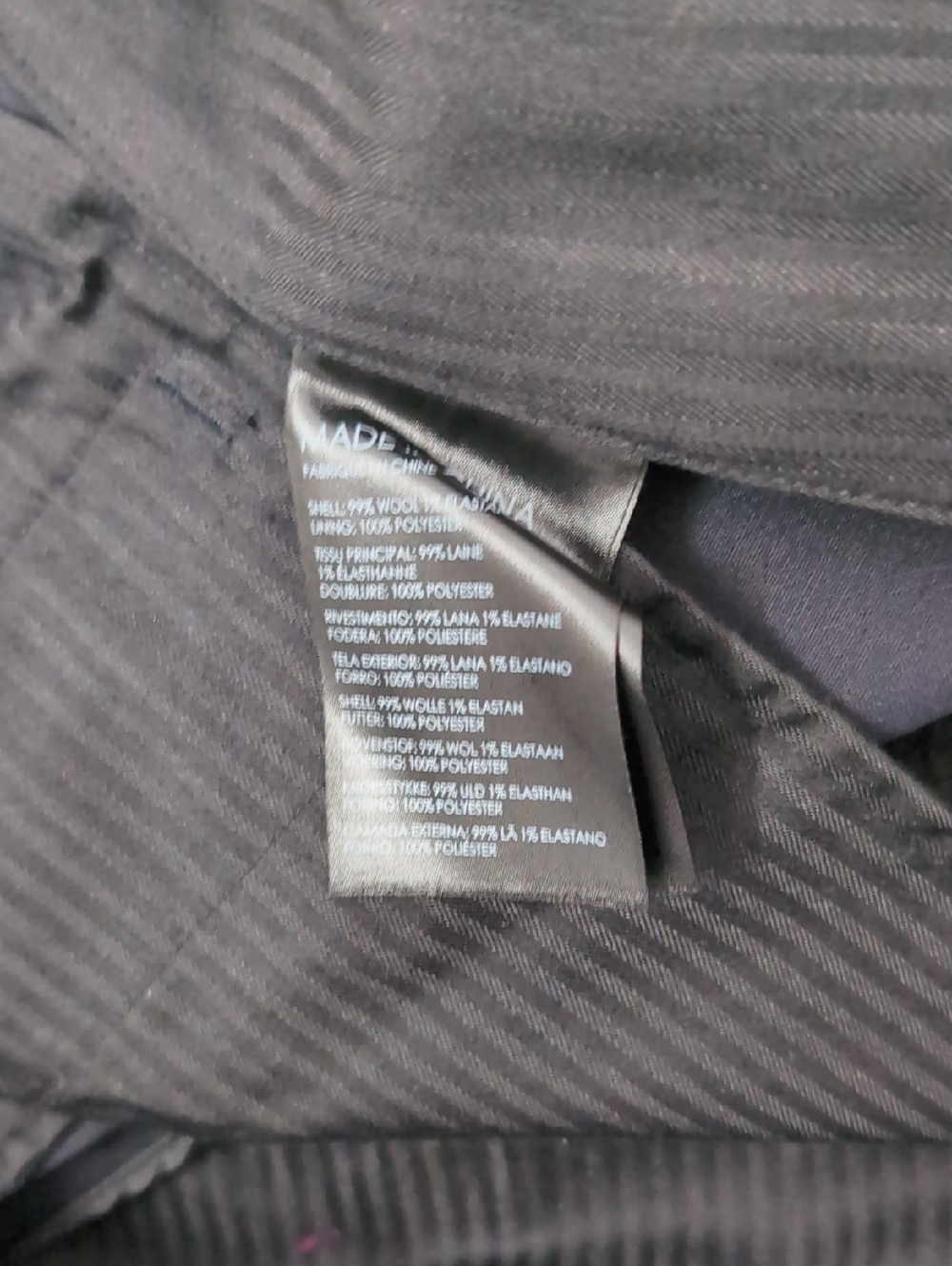 Club Monaco Navy Wool Trousers - Picture 4 of 5